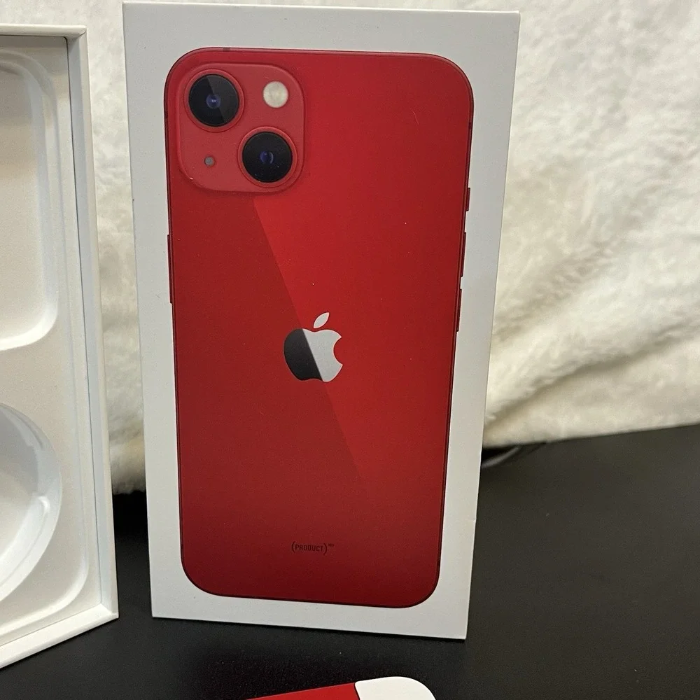 Apple iPhone 13 RED Edition 256 gb 2021 Original Packaging BOX ONLY